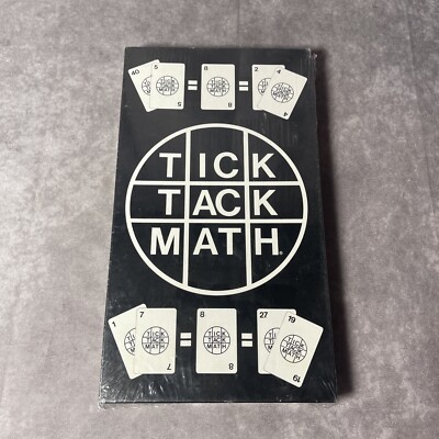 VERY RARE   TICK TACK MATH GAME - FACTORY SEALED - 1976 VINTAGE GAME