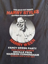 Harry Styles Harryween Black T-Shirt sz S SUPER RARE Authentic Gildan 2021