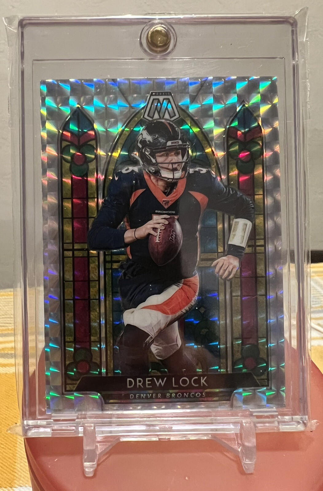 2020 Mosaic DREW LOCK Denver Broncos Stained Glass Mosaic Case Hit SSP