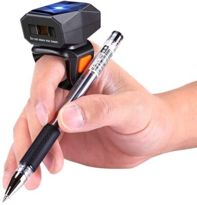 Eyoyo 1D Laser Wearable Ring Barcode Scanner Mini Finger Bar Code Reader