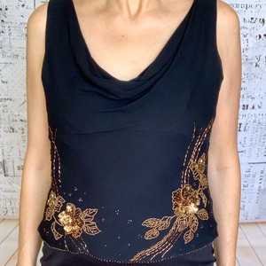 sequin and beaded tops