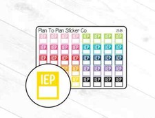2518 IEP Meeting Planner Stickers.