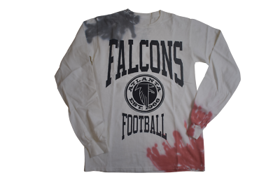 Junk Food Mens NFL Atlanta Falcons Football Long Sleeve Tie Dye