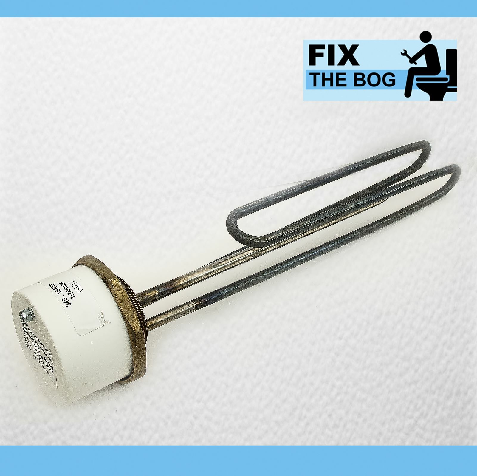 3kW Titanium Immersion Heater 14"" for Stainless Cylinders