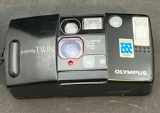 Olympus AF Infinity Twin 35mm Film Camera - Twin Lens biaxial - Point  Shoot