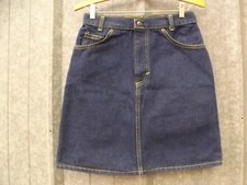 Vtg 1980s JC Penney Junior Girls Sz 14 Plain Pockets Denim Short Skirt Unworn 