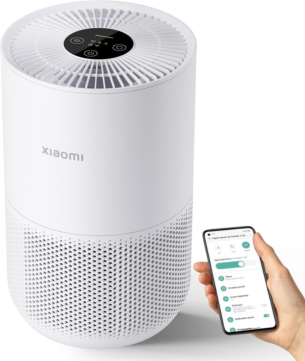 Xiaomi Mi Air Purifier 4 Compact, True HEPA H13 3-Stage Filter