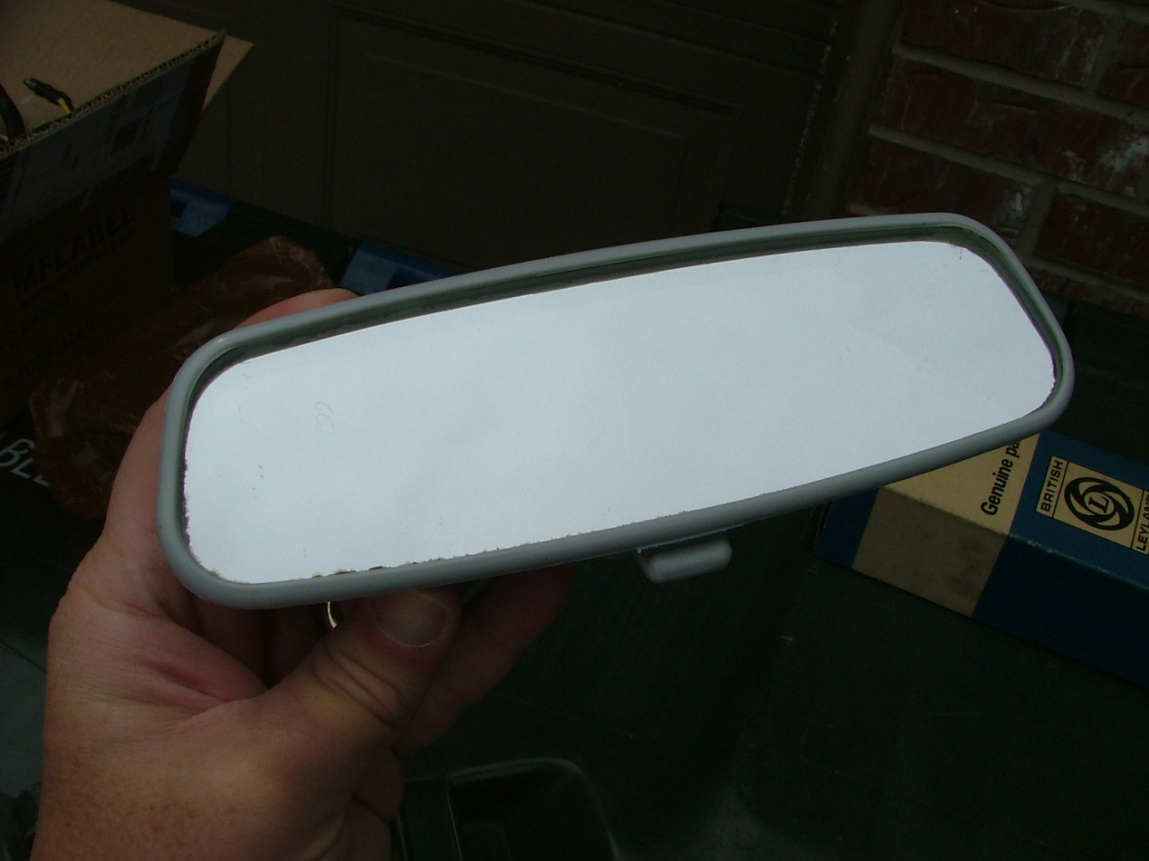 Vintage 1960’s- 1970’s Triumph, MG rear view day/night mirror, NOS!  37H 7285