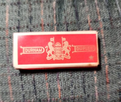 Vintage DURHAM DUPLEX RAZOR BLADES PACK OF 5 Brand New Condition never opened