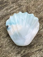 Larimar Sea Shell Deep Blue Dolphin Stone  AAA+ : Peace: Love : Tranquility 4