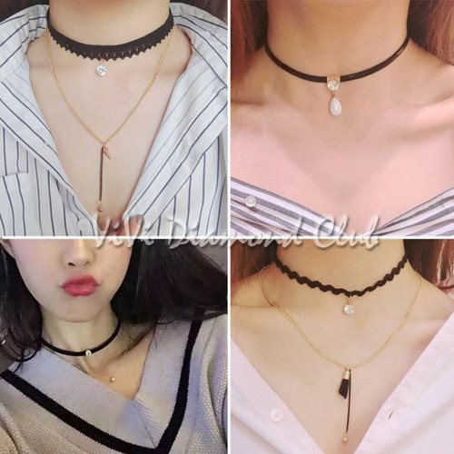 Fashion Korean Style Women Trendy Gothic Retro Layered Collar Choker Necklace BL - Picture 8 of 10