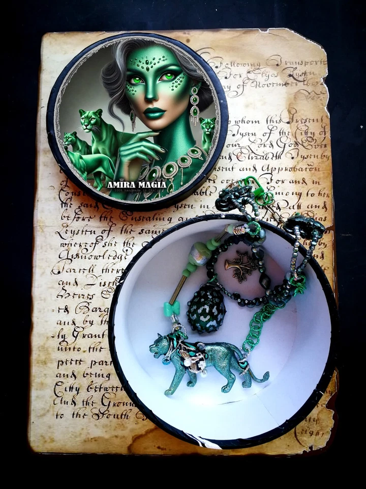 Ожерелье Pantera подвеска соус животное савана ювелирные изделия волшебная бижутерия - Изображение 2 из 4