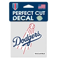 LOS ANGELES DODGERS VINYL PERFECT CUT DECAL 4"X4" FOR WINDOWS OR LAPTOPS