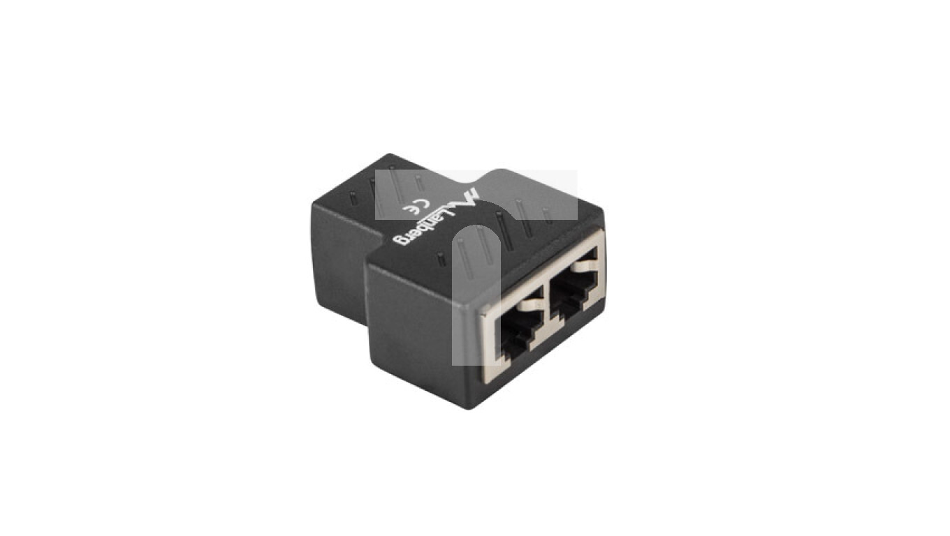 Adapter network connector RJ-45-2xRJ45 shielded LANBERG ADS-RJ45-2RJ45-OS /T2UK