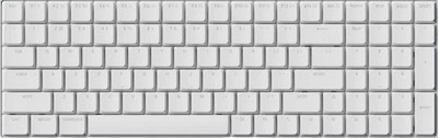 LOFREE FLOW 2 100-Key White PBT+PC Double Shot Keycap Set for Kailh Choc V2