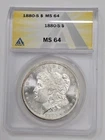 1880-S Morgan Silver Dollar ANACS MS64