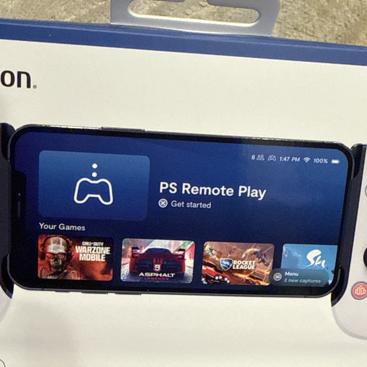 Backbone One PlayStation Lightning Controller – For IPhone, Mobile Gaming, SEALED, BB-02-W-SW
