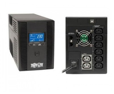 TRIPP LITE 1500VA 900W UPS Smart LCD Tower Batt Bk Up 230V USB, 8x IEC 60320 C13