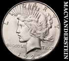 1923-S Peace Dollar - Choice Gem Brilliant Uncirculated  Lustrous  #J8596