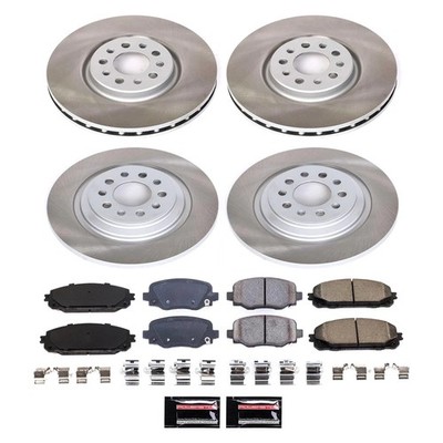 PowerStop SC7415 Disc Brake Kit For Jeep Cherokee 2016-2022 Front Rear