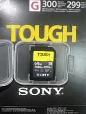 Sony Tough SF-G64T 64GB Class 3 - SDXC Memory Card - SFG64TT1 