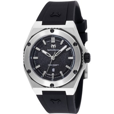 Technomarine Women's Watch Coral Legacy Black Silicone Rubber Strap TM-416050