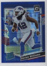 2023 Panini Donruss Optic Rated Rookie Blue Hyper Prizm Dorian Williams 14hl
