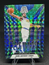 2024-25 Panini Mosaic - Elevate Karl-Anthony Towns #22 Green Mosaic Prizm Knicks