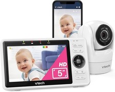 VTech VM901 Smart WiFi Baby Monitor with 1080p FHD Camera and 5" HD Display