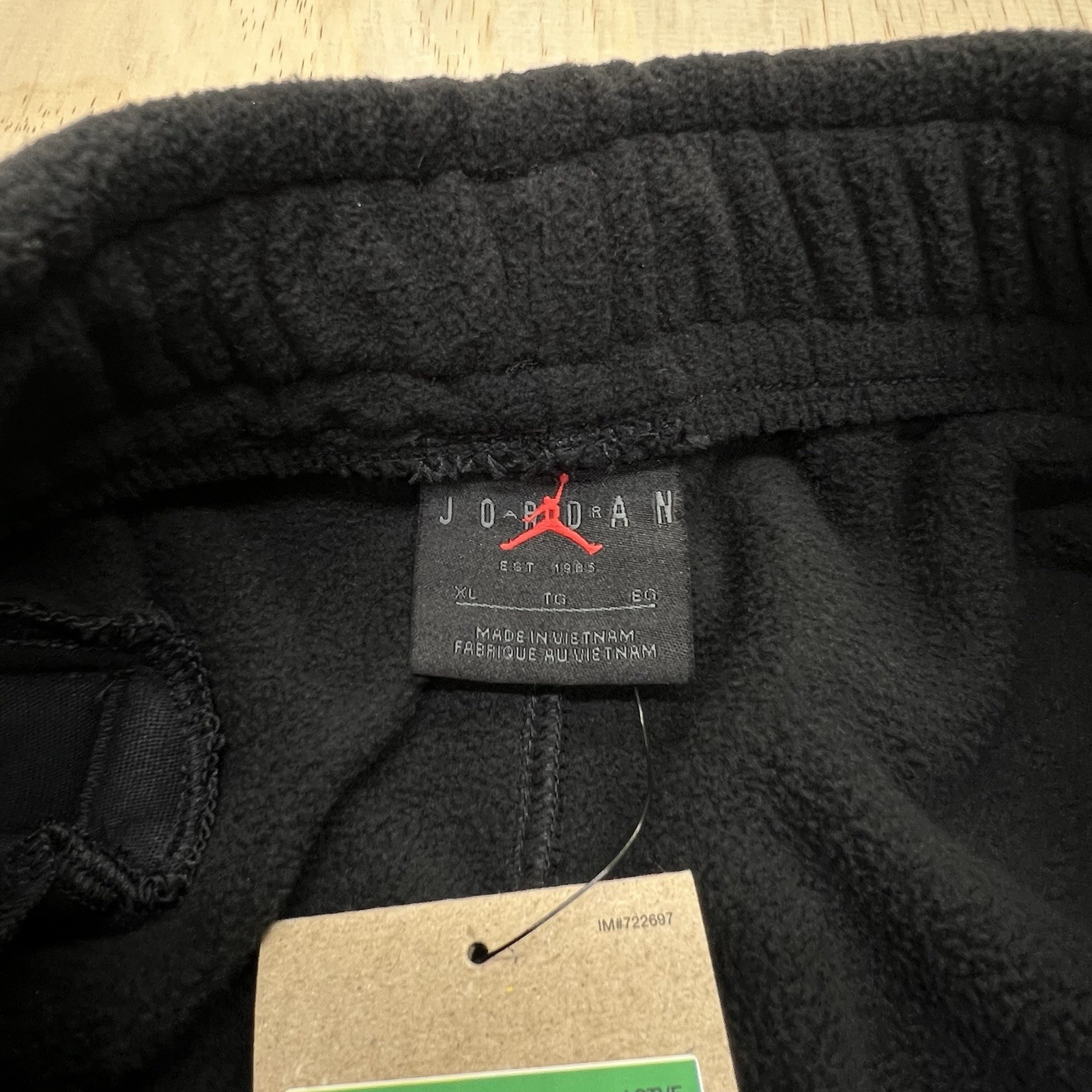 NEW XL Jordan Brand Essential Winter Fleece Jogger Mens Pants Black DV1567-010 thumbnail 7