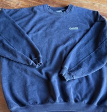 Vintage 90s Navy Crewneck Sweatshirt XXL CARTECH Time Out Made in USA Oversized