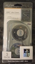 Official Licensed Sony PSP 3 Pack UMD Cases/Memory Stick Case Holds 12 UMDs