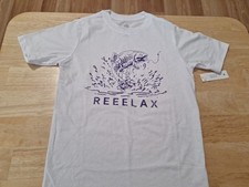New Boys Size 18 Fishing, White T-shirt By Wonder Nation