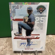 2025 Panini Prospect Edition Baseball Marcus Phillips  SP #100 Pandora Auto 7/7