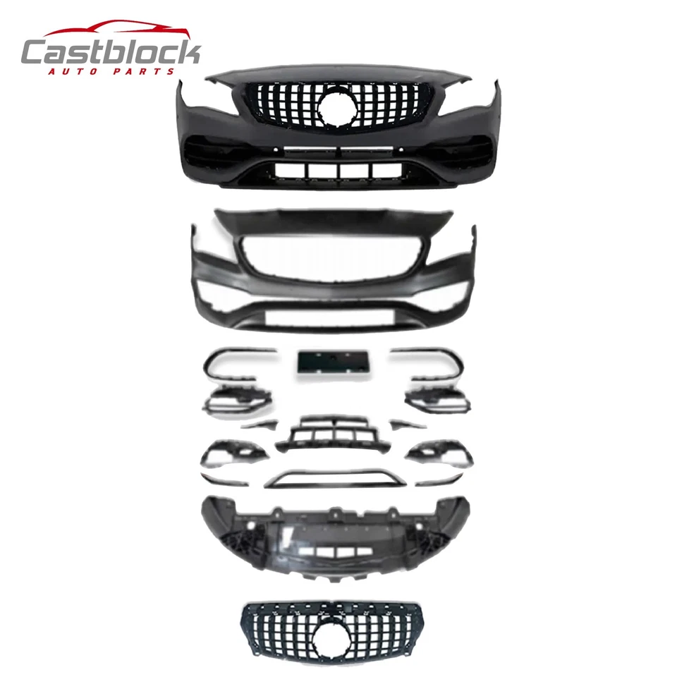 For 2013-2019 Mercedes Benz CLA 250 W117 Facelift CLA 45 Front Bumper Body Kit - Image 3 of 4