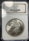 1888-O Morgan Silver Dollar New Orleans NGC MS63 Rare Gen 8.0 Holder