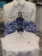 WRANGLER WESTERN DRESS SHIRTS PICK I HAVE 2 L, 1M SNAP FT CUFFS 2 FT POCKETS