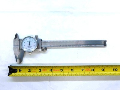 0''- 6'' VERNIER DIAL CALIPER .001'' GRADUATION 6 INCH RANGE OUTSIDE & INSIDE 0-6