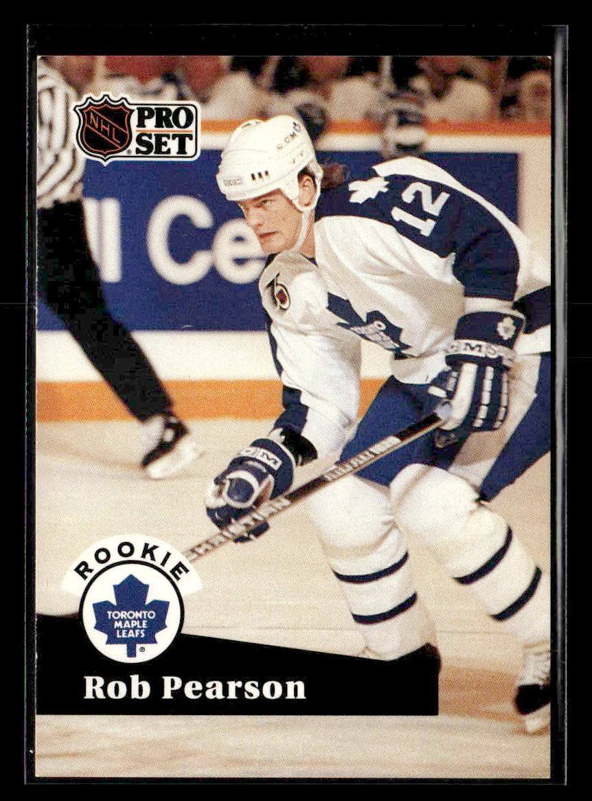 1991-92 Pro Set - #562 Rob Pearson RC - Toronto Maple Leafs