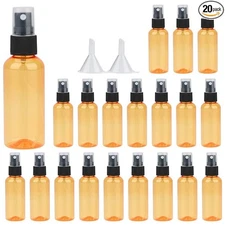20 Pack Empty 80ml/3oz BPA-Free Mist Spray Bottles with Atomizer Pumps