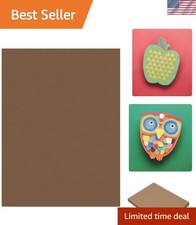 100 Sheets of Smooth Brown Construction Paper - 9" x 12" for Crafts  School