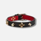 Christian Louboutin Black Loubicollar Cara Spikes Dog Collar Size M