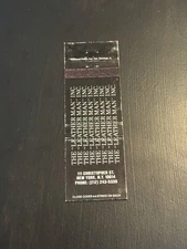 The Leather Man Inc New York New York Vintage Matchbook Cover 107