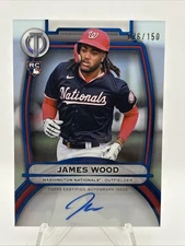 2025 Topps Tribute - Tribute Autographs James Wood #TA-JWO Blue /150 -J