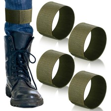 Vincreem 4 Pcs Blousing Straps Military Boot Blousers Bands green