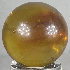 Vintage Amber Swirl Marble .63 Inches Near-Mint Condition Combined Shipping