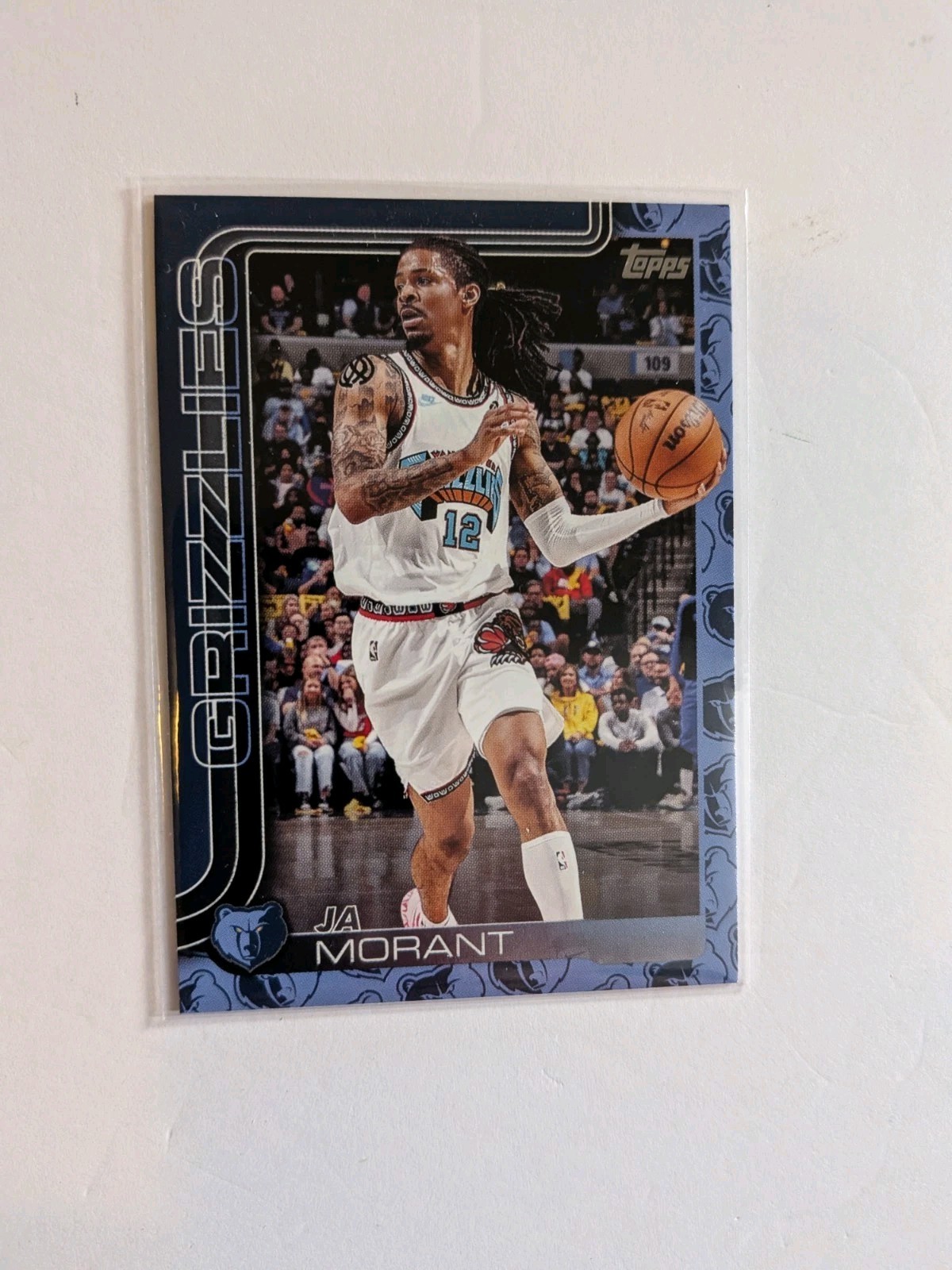 2025-26 Topps Basketball JA MORANT #182 Team Logo Border SSP Grizzlies Card