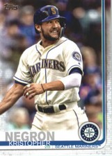 2019 Topps #638 Kristopher Negron Seattle Mariners Baseball Card