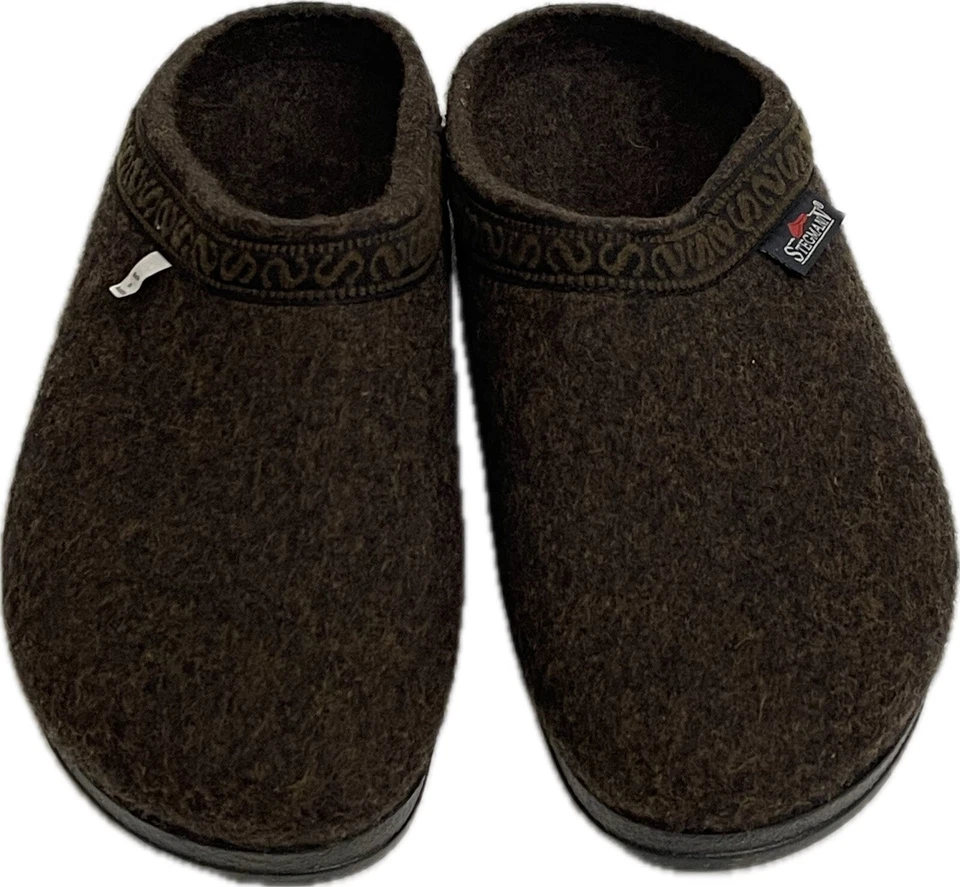 Zuecos de lana para mujer Stegmann suela de polietileno teca talla 6,5 Foto 2 de 4