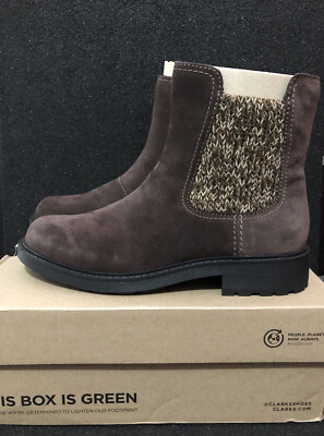 Clarks Brown Opal Sky Suede Chelsea Boots UK 7 EU 41 80£ Stiefeletten